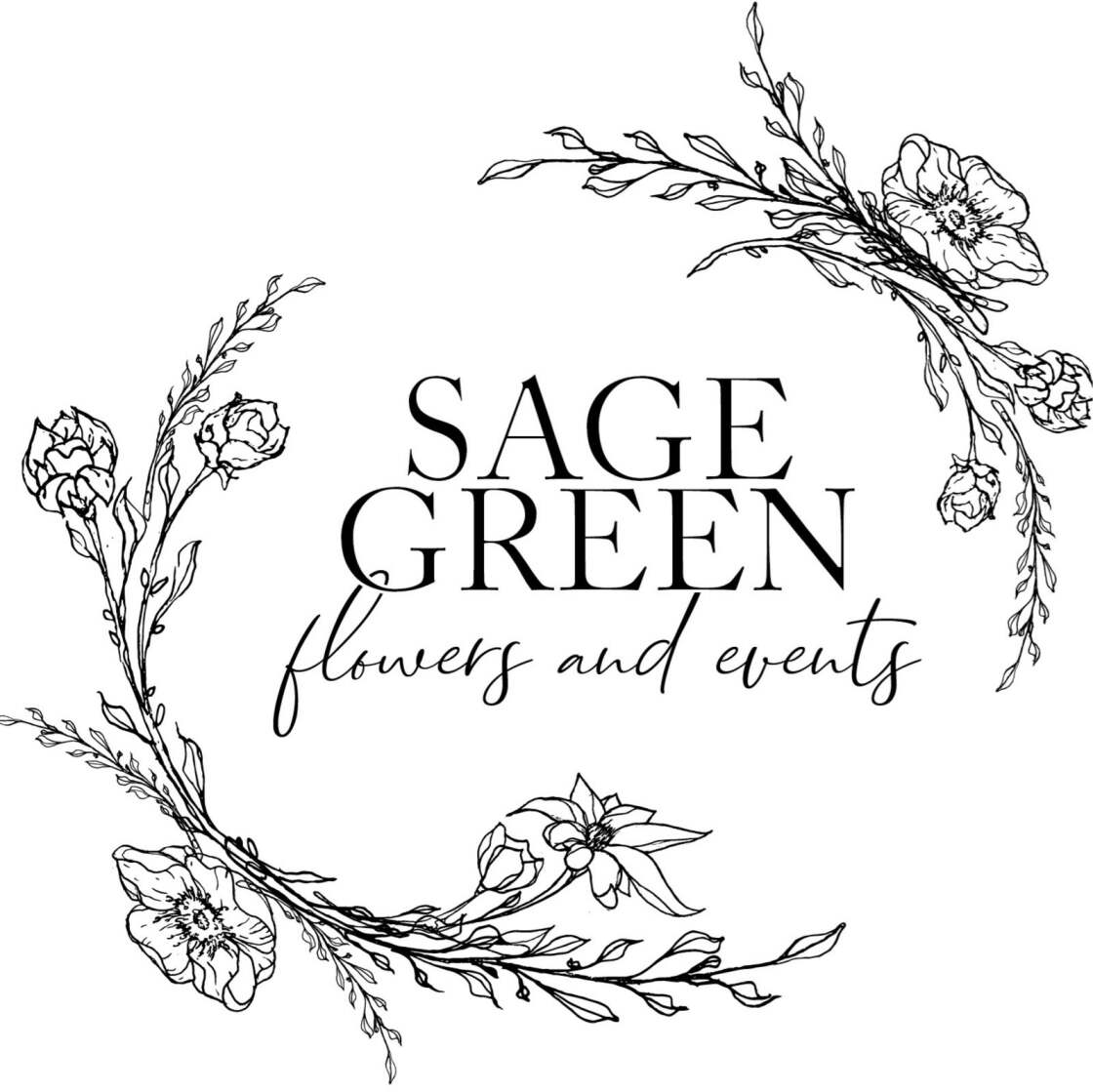 Home Sage Green Floral Shoppe
